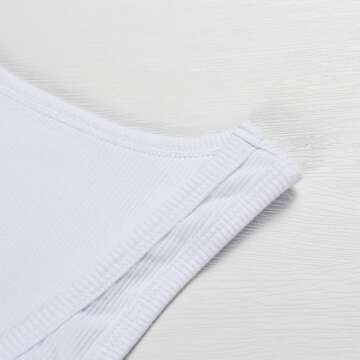 Artfish Women's Stylish Ribbed Sleeveless Crop Top