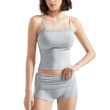 SUUKSESS Women's Lace Trim Lounge Set - Soft & Comfy