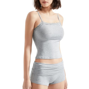 SUUKSESS Women's Lace Trim Lounge Set - Soft & Comfy