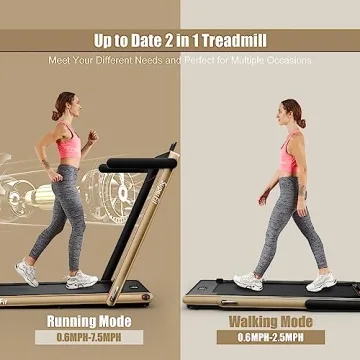 Shop Goplus 2 in 1 Folding Treadmill for Home Office