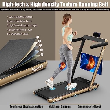 Shop Goplus 2 in 1 Folding Treadmill for Home Office