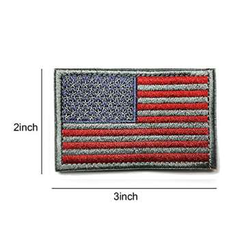 Ogrmar Tactica American Flag Embroidered Patch USA United States of America Military Uniform Emblem ...