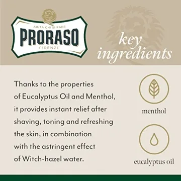 Proraso After Shave Lotion for Men with Menthol - 3.4 Fl Oz
