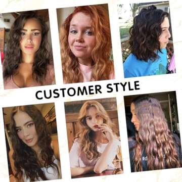 Hair Crimper 1 Inch, 3 Barrel Beach Wave Curling Iron, Foldable 25mm 3 Barrel Hair Waver, Adjustable 4 Temperature Settings Heat Up Quickly Hair Curler Curling Wand with LCD Temperature Display