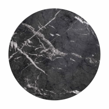 Tov Furniture Rue Faux Marble Concrete Side Table Black