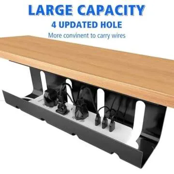 Under Desk Cable Management Tray - No Drill Installation