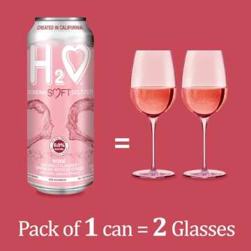 H2o Non Alcoholic California Rose Wine Refreshment