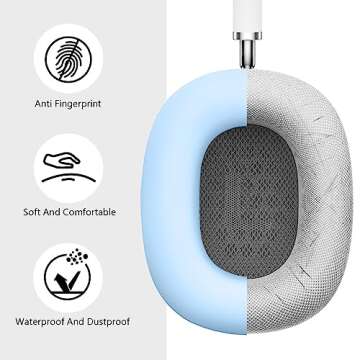 Filoto Sky Blue Case for Airpods Max - Premium Silicone Cover