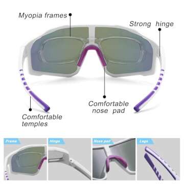 ZHABAO Polarized Sports Sunglasses with UV400 Protection