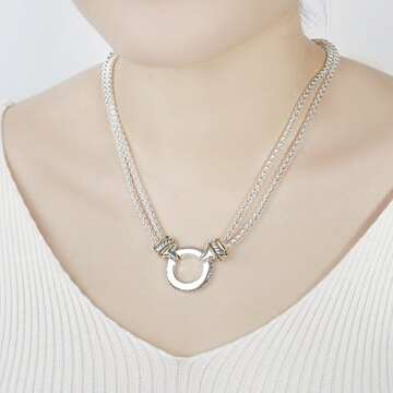 UNY designer Inspired Short Necklace 45cm + 5 cm 3mm Box chain Classic Elegant Vintage Antique Jewelry