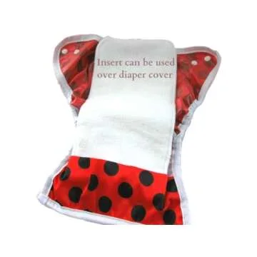 KaWaii Baby One Size Cloth Diaper Inserts 5 Layers Premium Booster Pads, No Microfiber or Fleece Inside, Compatible with One Size Cloth Diaper 8-36 lbs- Pack of 10 Inserts