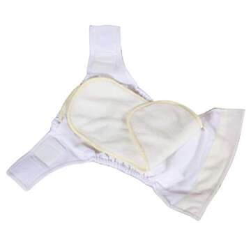 KaWaii Baby One Size Cloth Diaper Inserts 5 Layers Premium Booster Pads, No Microfiber or Fleece Inside, Compatible with One Size Cloth Diaper 8-36 lbs- Pack of 10 Inserts