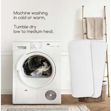 KaWaii Baby One Size Cloth Diaper Inserts 5 Layers Premium Booster Pads, No Microfiber or Fleece Inside, Compatible with One Size Cloth Diaper 8-36 lbs- Pack of 10 Inserts