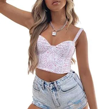 Stylish Women's Bustier Corset Crop Top for Clubbing