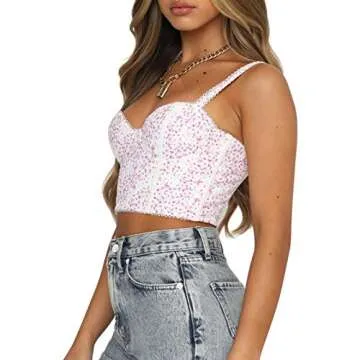 Stylish Women's Bustier Corset Crop Top for Clubbing