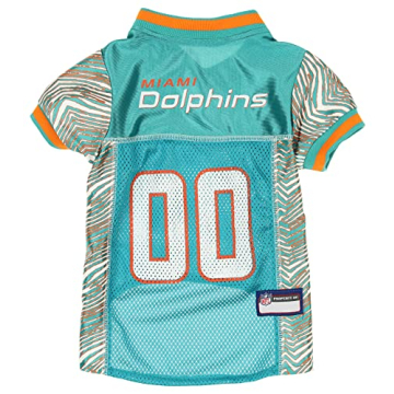 Zubaz NFL Team Pet Jersey for Dogs - Miami Dolphins - Large