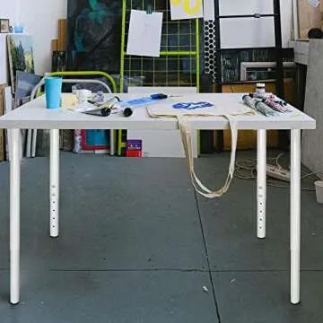 Adjustable Metal Table Leg Set for Home Office DIY