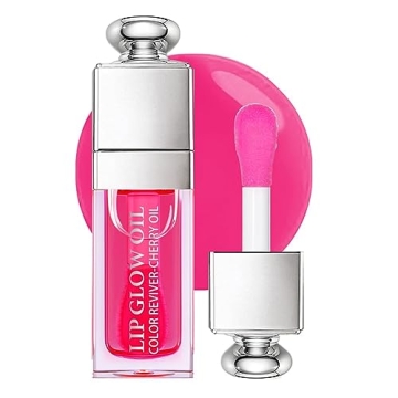 Hydrating Lip Glow Oil, Moisturizing Lip Glow Oil, Nourishing Glossy Transparent Lip Oil, Plumping L...