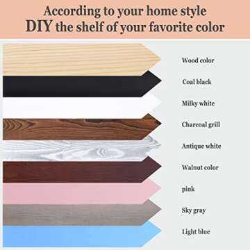 MBYD 24 Inch Floating Shelves Natural Wood Set of 3, Wall Mount Picture Ledge Wooden Wall Shelf for Home Decoration for Bedroom, Living Room, Office, Kitchen, 3 Same Dimensions