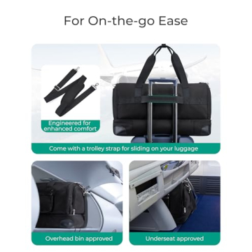 BAGSMART 2-in-1 Garment Duffle Bag for Stylish Travel