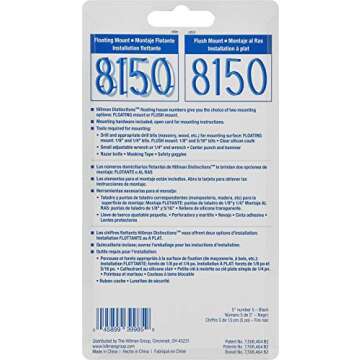 Distinctions 843195 Black Floating Mount 5-Inch House Number 5