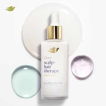 Dove Scalp + Hair Therapy Density Boost Serum Fullness Restore Visibly Thicker Hair In As Soon As 30 Days, Hydrating & Fast-Absorbing, Instantly Relieves Dry Scalp 2 Fl oz