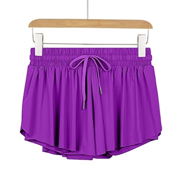 2 in 1 Flowy Shorts for Women - Cute and Comfy Activewear