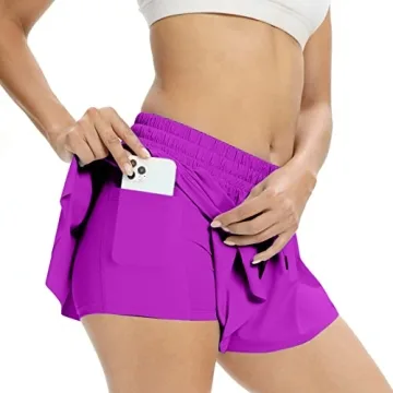 2 in 1 Flowy Shorts for Women - Cute and Comfy Activewear