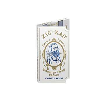 ZIG-ZAG Original White Rolling Papers - 24 Booklets - Premium 70mm Papers, Slow Even Burn, Consistent Seal