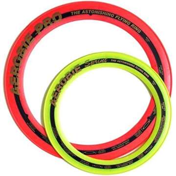 Aerobie Pro Ring (13&quot;) &amp; Sprint Ring (10&quot;) Set - Thrilling Fun in Assorted Colors