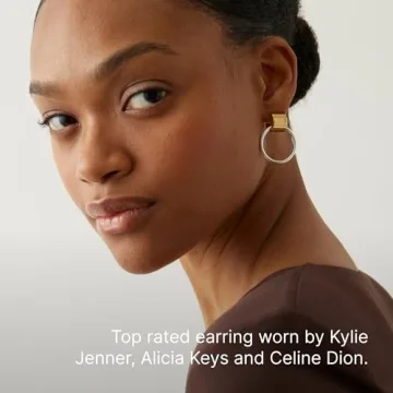 Elegant JENNY BIRD Faye Knocker Hoop Earrings for Women | Two-Tone Design