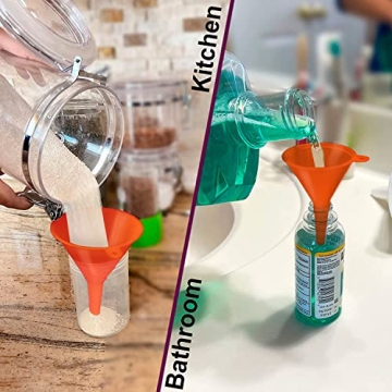 Versatile KarZone Plastic Funnel Set for Every Need