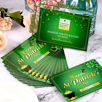 Lucky Shamrock Scratch Off Cards for St. Patrick's Day