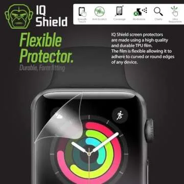 IQShield Screen Protector Compatible with Apple Watch 42mm Series 3/2/1 (6-Pack)(Ultimate) Anti-Bubble Clear TPU Film