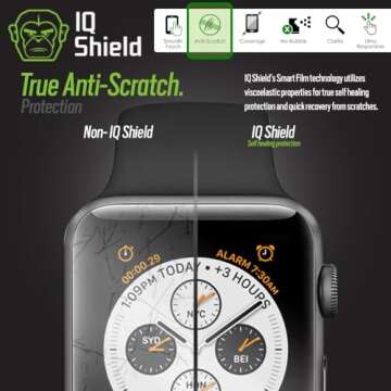 IQShield Screen Protector Compatible with Apple Watch 42mm Series 3/2/1 (6-Pack)(Ultimate) Anti-Bubble Clear TPU Film