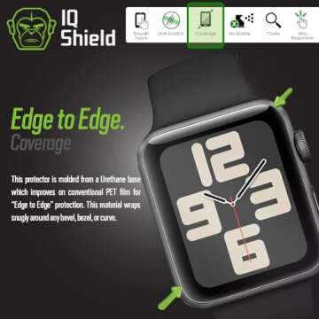 IQShield Screen Protector Compatible with Apple Watch 42mm Series 3/2/1 (6-Pack)(Ultimate) Anti-Bubble Clear TPU Film