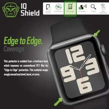 IQShield Screen Protector Compatible with Apple Watch 42mm Series 3/2/1 (6-Pack)(Ultimate) Anti-Bubble Clear TPU Film