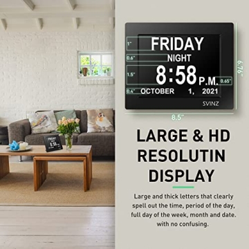 SVINZ Dementia Clock with Ultra Large Display for Seniors