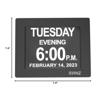 SVINZ Dementia Clock with Ultra Large Display for Seniors