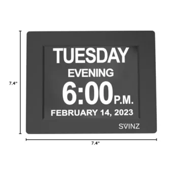 SVINZ Dementia Clock with Ultra Large Display for Seniors