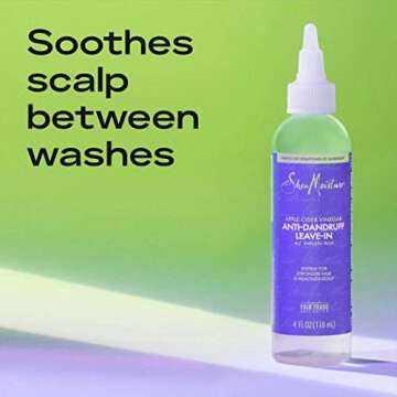 SheaMoisture Hair Care System Anti-Dandruff Leave-In For Stronger Hair & Healthier Scalp Formulated With Apple Cider Vinegar Fair Trade Shea Butter 4oz
