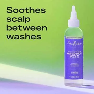 SheaMoisture Hair Care System Anti-Dandruff Leave-In For Stronger Hair & Healthier Scalp Formulated With Apple Cider Vinegar Fair Trade Shea Butter 4oz