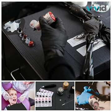 500 Black Dental Bibs - Waterproof Disposable Hygienic Bibs