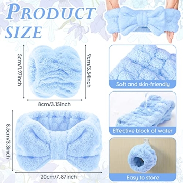 Chuangdi Microfiber Headband & Wristbands Set for Women