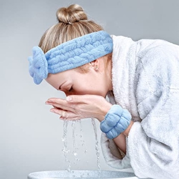 Chuangdi Microfiber Headband & Wristbands Set for Women