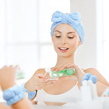 Chuangdi Microfiber Headband & Wristbands Set for Women