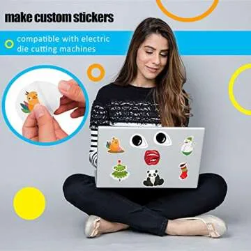 Lazydrop Printable Vinyl Sticker Paper - Waterproof & Quick-Dry