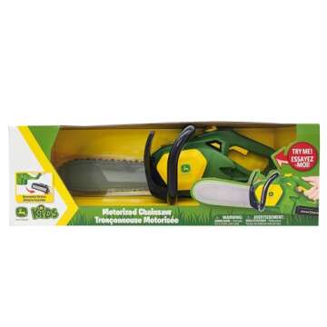 John Deere Chainsaw Toy with Realistic Lights & Sounds