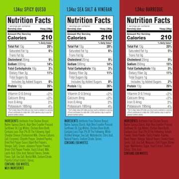 WILDE Protein Chips Variety Pack, Protein Snacks, Keto chips, Made with Real Ingredients, 1.34oz Bags (Pack of 12) - High Protein, Low Carb Snack Box