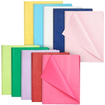 Juvale 120 Sheets Tissue Paper for Gift Bags, Crafts - Colorful Tissue Paper for Packaging, Presents...